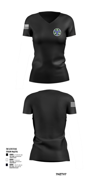 Womens Short Sleeve Vneck Shirt, 278th Armored Cavalry Regiment, National Guard, Teamtime, Team time, sublimation, custom sports apparel, team uniforms, spirit wear, spiritwear, sports uniforms, custom shirts, team store, custom team store, fundraiser sports, apparel fundraiser