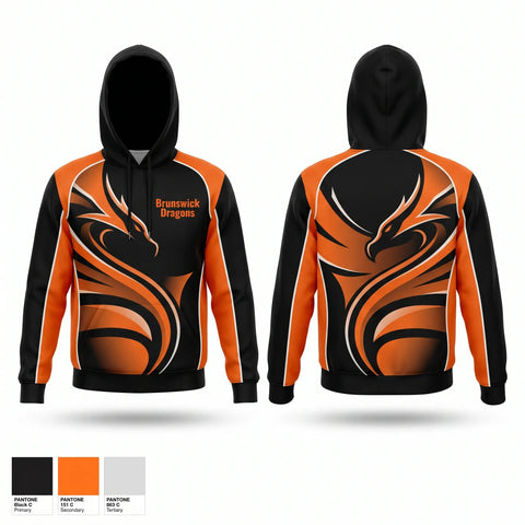 Hoodie, Brunswick Dragons, Women's Basketball, Teamtime, Team time, sublimation, custom sports apparel, team uniforms, spirit wear, spiritwear, sports uniforms, custom shirts, team store, custom team store, fundraiser sports, apparel fundraiser