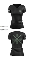 Doña Ana Sheriff’s Special Response Team 93504002 Women's Short Sleeve V-neck Shirt - 2