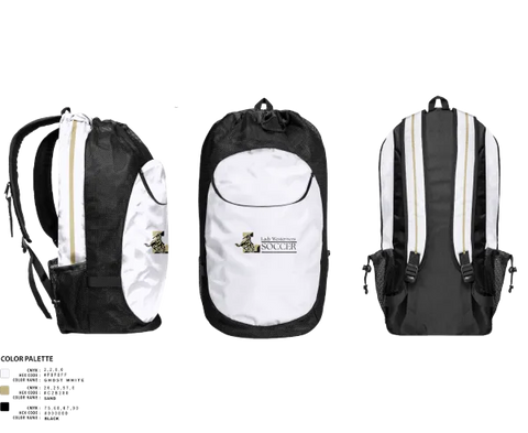Gear Bag, Lady Westerners, Women's Soccer, Teamtime, Team time, sublimation, custom sports apparel, team uniforms, spirit wear, spiritwear, sports uniforms, custom shirts, team store, custom team store, fundraiser sports, apparel fundraiser