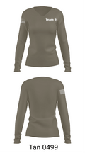 Team 3 36443994 Women's Long Sleeve V-neck Shirt - 11