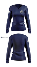 Exalt Academy School Safety Division 76378730 Women's Long Sleeve V-neck Shirt - 100