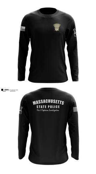Long Sleeve Performance Shirt, Massachusetts State Police Fire & Explosion Investigation Unit, Police, Teamtime, Team time, sublimation, custom sports apparel, team uniforms, spirit wear, spiritwear, sports uniforms, custom shirts, team store, custom team store, fundraiser sports, apparel fundraiser