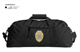 Duffle Bag, DOC PG, Police, Teamtime, Team time, sublimation, custom sports apparel, team uniforms, spirit wear, spiritwear, sports uniforms, custom shirts, team store, custom team store, fundraiser sports, apparel fundraiser