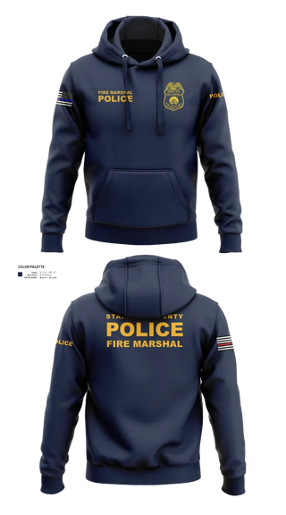 Hoodie, Stafford County Fire Marshal's Office, Police, Teamtime, Team time, sublimation, custom sports apparel, team uniforms, spirit wear, spiritwear, sports uniforms, custom shirts, team store, custom team store, fundraiser sports, apparel fundraiser