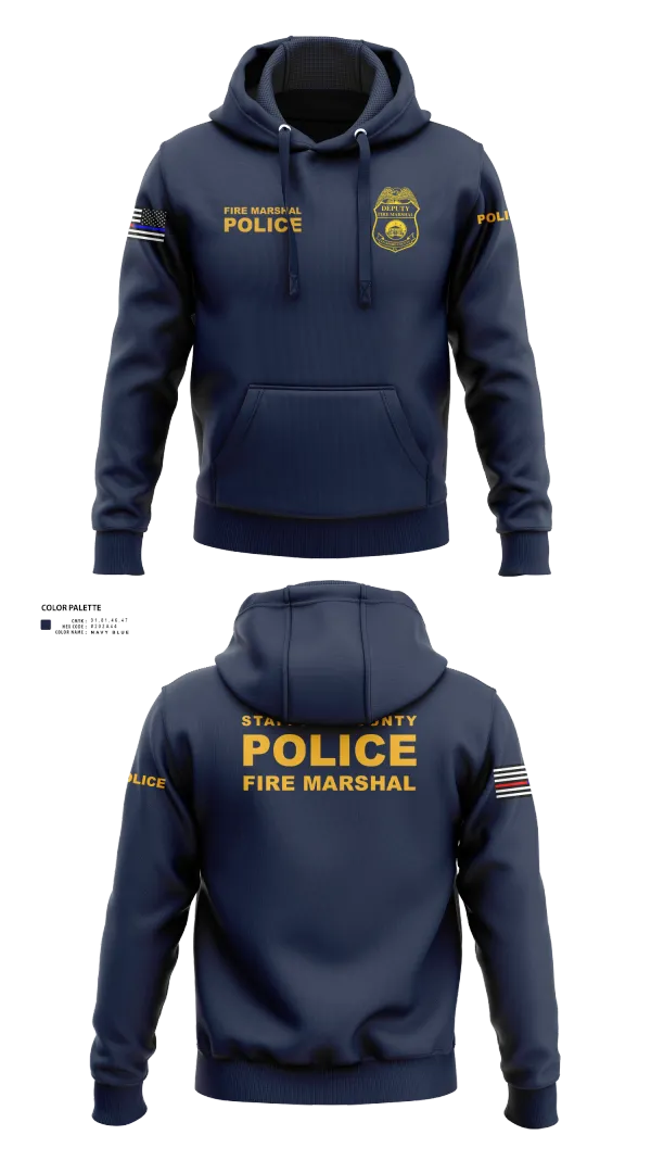 Hoodie, Stafford County Fire Marshal's Office, Police, Teamtime, Team time, sublimation, custom sports apparel, team uniforms, spirit wear, spiritwear, sports uniforms, custom shirts, team store, custom team store, fundraiser sports, apparel fundraiser