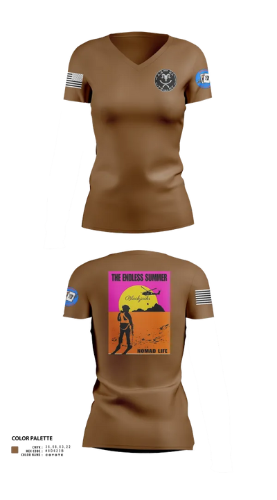 A co 2-4GSAB 63049430 Women's Short Sleeve V-neck Shirt - 22