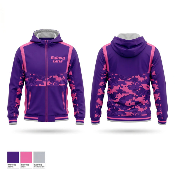 Windbreaker, Galaxy Girls, Women's Soccer, Teamtime, Team time, sublimation, custom sports apparel, team uniforms, spirit wear, spiritwear, sports uniforms, custom shirts, team store, custom team store, fundraiser sports, apparel fundraiser