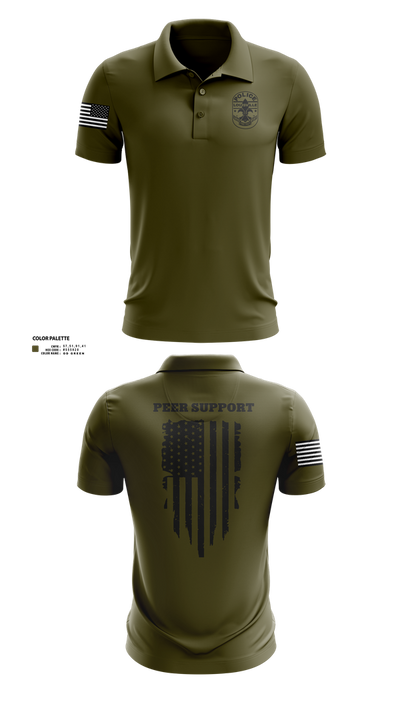 LMPD PEER SUPPORT 60613190 Short Sleeve Performance Polo - 41