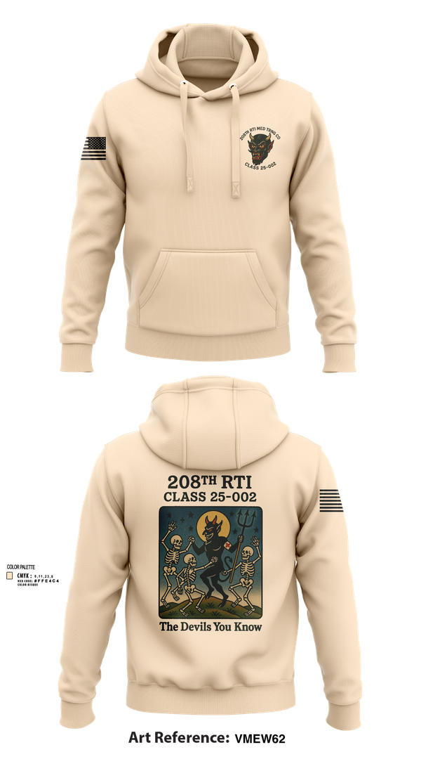 Hoodie, 208th RTI MED TRNG CO Class 25-002, , Teamtime, Team time, sublimation, custom sports apparel, team uniforms, spirit wear, spiritwear, sports uniforms, custom shirts, team store, custom team store, fundraiser sports, apparel fundraiser