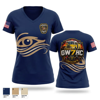 Womens Short Sleeve Vneck Shirt, Goodwill Hose Fire Company #3, Fire Department, Teamtime, Team time, sublimation, custom sports apparel, team uniforms, spirit wear, spiritwear, sports uniforms, custom shirts, team store, custom team store, fundraiser sports, apparel fundraiser