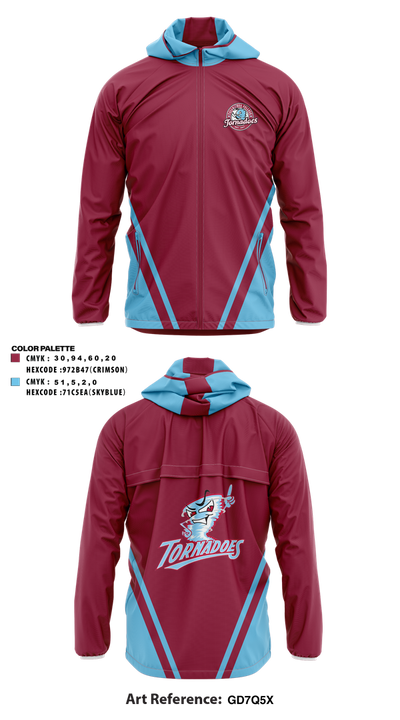Talladega College Women’s Soccer 63992332 Windbreaker - 1