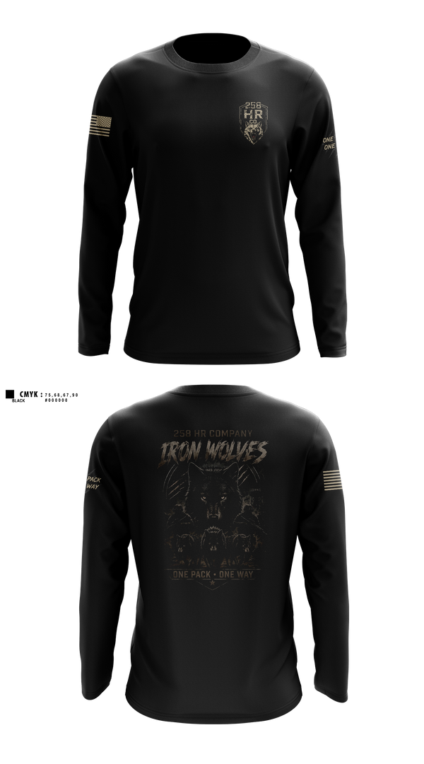 Long Sleeve Performance Shirt, 258th HR CO, Army, Teamtime, Team time, sublimation, custom sports apparel, team uniforms, spirit wear, spiritwear, sports uniforms, custom shirts, team store, custom team store, fundraiser sports, apparel fundraiser