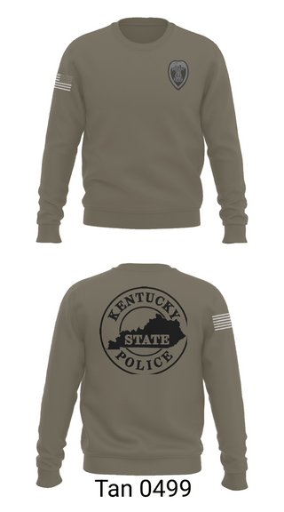 Crew Neck Sweatshirt, Kentucky State Police Post 9 D Unit, Police, Teamtime, Team time, sublimation, custom sports apparel, team uniforms, spirit wear, spiritwear, sports uniforms, custom shirts, team store, custom team store, fundraiser sports, apparel fundraiser