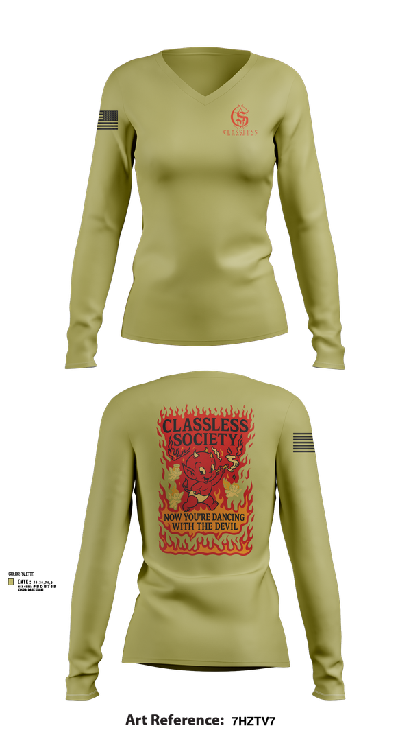 Womens Long Sleeve Vneck Shirt, Classless Society, , Teamtime, Team time, sublimation, custom sports apparel, team uniforms, spirit wear, spiritwear, sports uniforms, custom shirts, team store, custom team store, fundraiser sports, apparel fundraiser