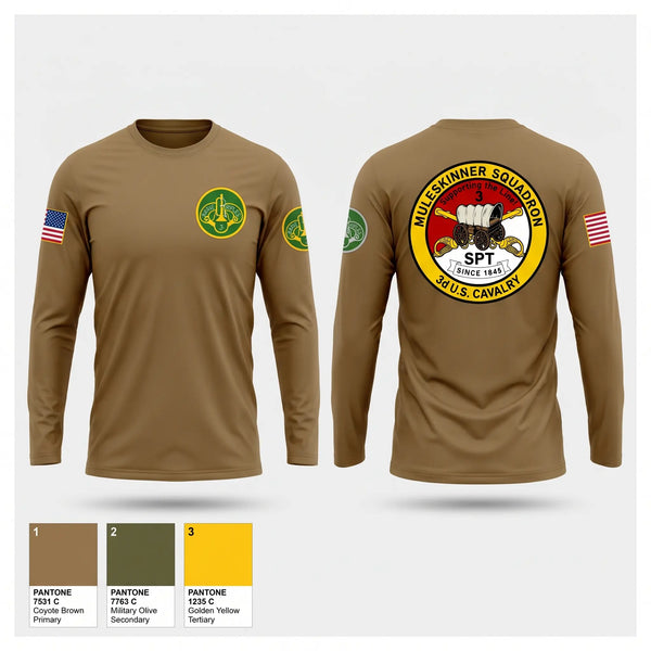 Long Sleeve Performance Shirt, 3rd Cavalry Regiment, Army, Teamtime, Team time, sublimation, custom sports apparel, team uniforms, spirit wear, spiritwear, sports uniforms, custom shirts, team store, custom team store, fundraiser sports, apparel fundraiser