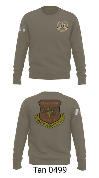 Crew Neck Sweatshirt, Evangeline Parish Sheriffs Office S.R.T, Police, Teamtime, Team time, sublimation, custom sports apparel, team uniforms, spirit wear, spiritwear, sports uniforms, custom shirts, team store, custom team store, fundraiser sports, apparel fundraiser
