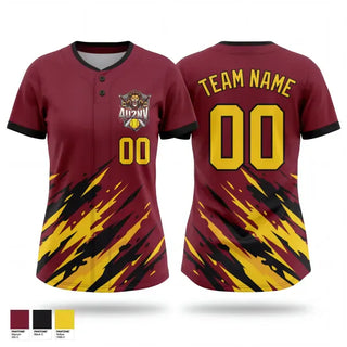 Two Button Softball Jersey, 4U2NV, Softball, Teamtime, Team time, sublimation, custom sports apparel, team uniforms, spirit wear, spiritwear, sports uniforms, custom shirts, team store, custom team store, fundraiser sports, apparel fundraiser