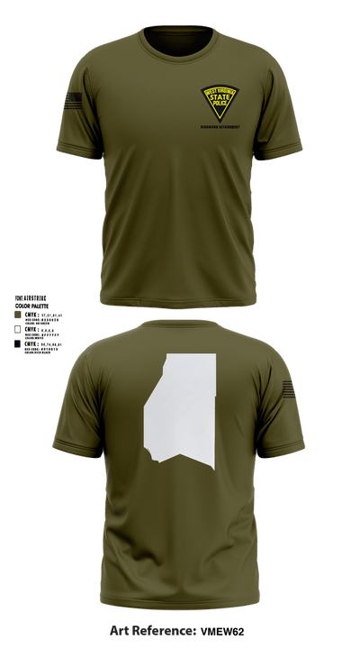 West Virginia State Police Short Sleeve Performance Shirt - 1