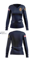 Tabor City Police 97294412 Women's Long Sleeve V-neck Shirt - 21