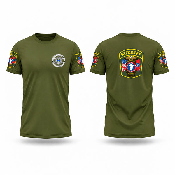 Old School Cotton Feel Shirt, CHEATHAM COUNTY SHERIFF'S OFFICE, Police, Teamtime, Team time, sublimation, custom sports apparel, team uniforms, spirit wear, spiritwear, sports uniforms, custom shirts, team store, custom team store, fundraiser sports, apparel fundraiser