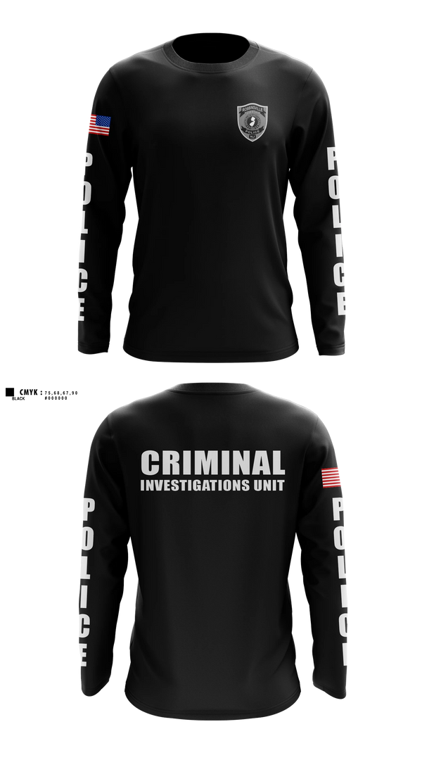 Long Sleeve Performance Shirt, Robbinsville Police, Police, Teamtime, Team time, sublimation, custom sports apparel, team uniforms, spirit wear, spiritwear, sports uniforms, custom shirts, team store, custom team store, fundraiser sports, apparel fundraiser