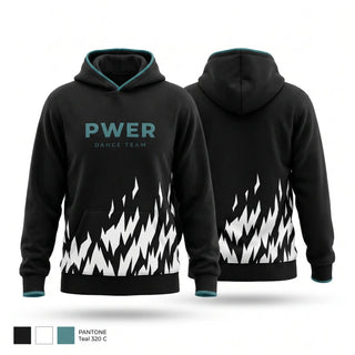 Hoodie, PWER Dance Team, Cheer, Teamtime, Team time, sublimation, custom sports apparel, team uniforms, spirit wear, spiritwear, sports uniforms, custom shirts, team store, custom team store, fundraiser sports, apparel fundraiser
