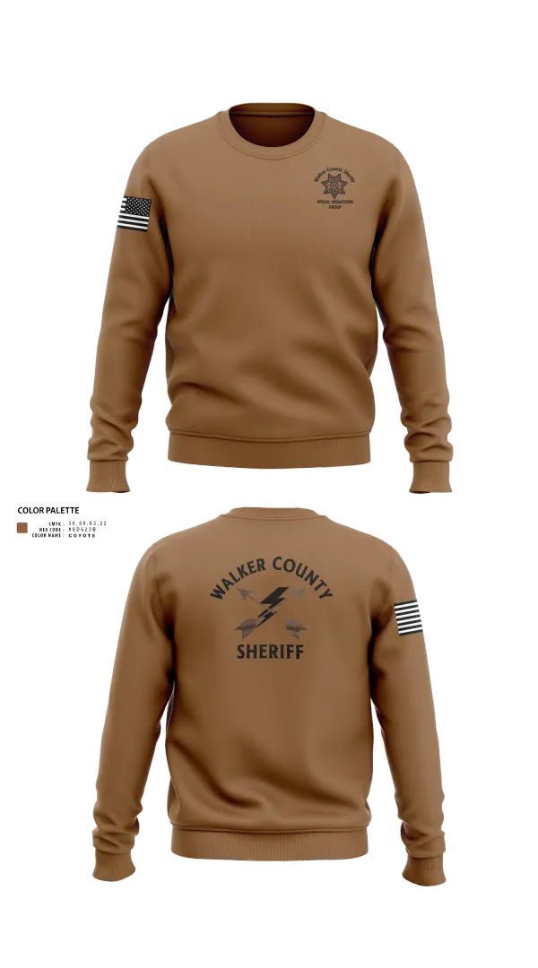 Crew Neck Sweatshirt, Walker County Sheriff SOG Team, , Teamtime, Team time, sublimation, custom sports apparel, team uniforms, spirit wear, spiritwear, sports uniforms, custom shirts, team store, custom team store, fundraiser sports, apparel fundraiser