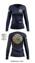 Cedar Bluff Fire Department 52852385 Women's Long Sleeve V-neck Shirt - 25
