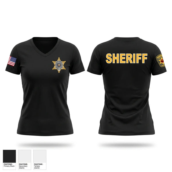 Womens Short Sleeve Vneck Shirt, Transportation, Police, Teamtime, Team time, sublimation, custom sports apparel, team uniforms, spirit wear, spiritwear, sports uniforms, custom shirts, team store, custom team store, fundraiser sports, apparel fundraiser