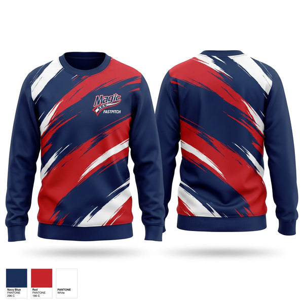 Crew Neck Sweatshirt, SGS Magic 13u - Baney, Softball, Teamtime, Team time, sublimation, custom sports apparel, team uniforms, spirit wear, spiritwear, sports uniforms, custom shirts, team store, custom team store, fundraiser sports, apparel fundraiser