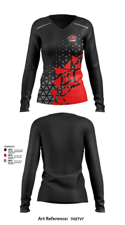Lake Shore High School Alumni Band 53723367 Women's Long Sleeve V-neck Shirt - 47