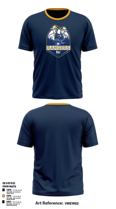 Naches Valley Ranger Basketball Short Sleeve Performance Shirt - 3