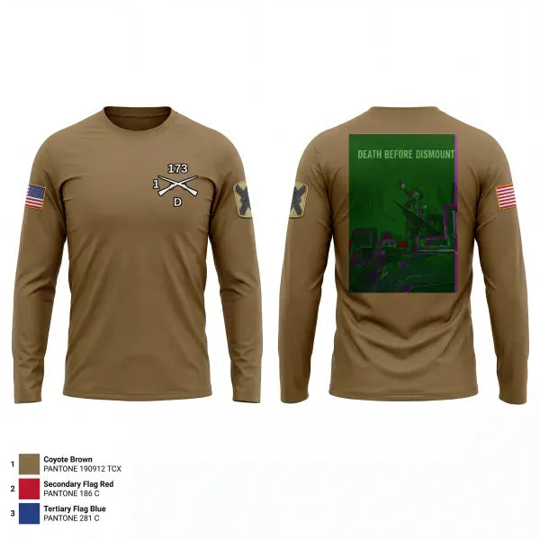 Long Sleeve Performance Shirt, 1-173 IN Dco, National Guard, Teamtime, Team time, sublimation, custom sports apparel, team uniforms, spirit wear, spiritwear, sports uniforms, custom shirts, team store, custom team store, fundraiser sports, apparel fundraiser