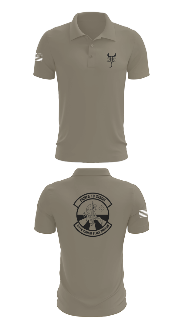 Short Sleeve Performance Polo, 612 Combat Plans Division, , Teamtime, Team time, sublimation, custom sports apparel, team uniforms, spirit wear, spiritwear, sports uniforms, custom shirts, team store, custom team store, fundraiser sports, apparel fundraiser
