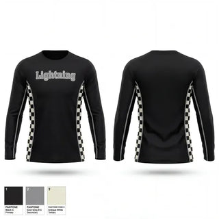 Long Sleeve Performance Shirt, Lightning, Men's Basketball, Teamtime, Team time, sublimation, custom sports apparel, team uniforms, spirit wear, spiritwear, sports uniforms, custom shirts, team store, custom team store, fundraiser sports, apparel fundraiser