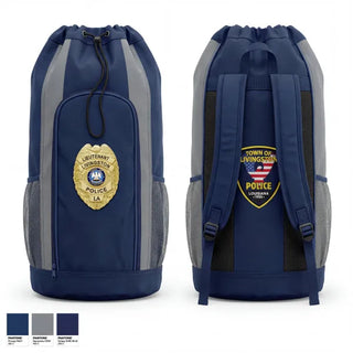 Gear Bag, Livingston Police Department, Police, Teamtime, Team time, sublimation, custom sports apparel, team uniforms, spirit wear, spiritwear, sports uniforms, custom shirts, team store, custom team store, fundraiser sports, apparel fundraiser