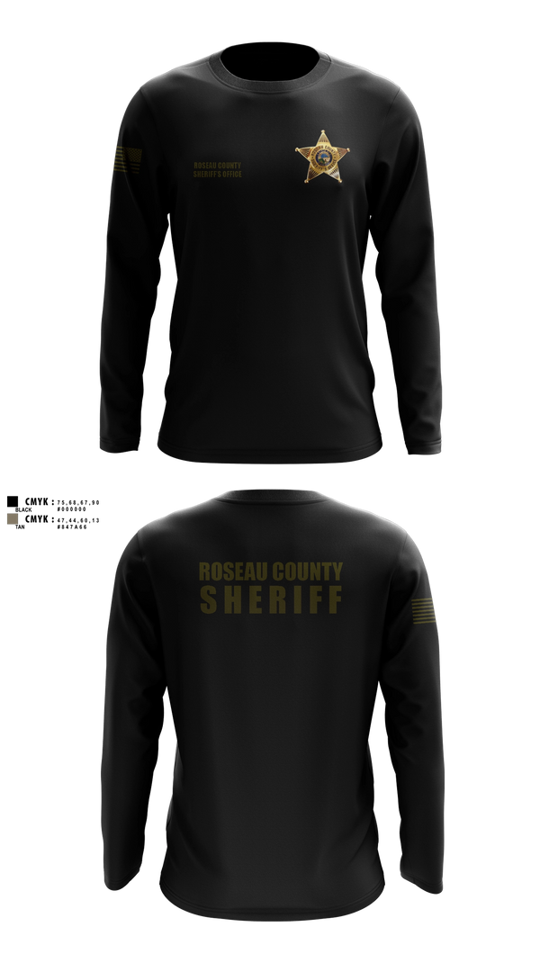 Long Sleeve Performance Shirt, Roseau County Sheriff’s Office, Police, Teamtime, Team time, sublimation, custom sports apparel, team uniforms, spirit wear, spiritwear, sports uniforms, custom shirts, team store, custom team store, fundraiser sports, apparel fundraiser