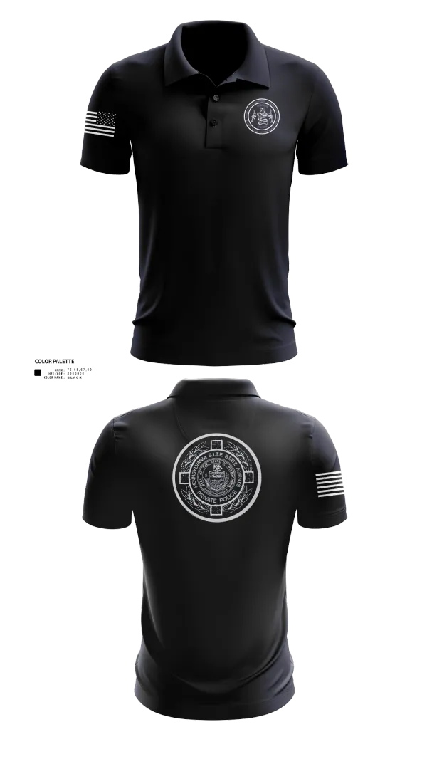Short Sleeve Performance Polo, PA S.I.T.E. STATE AGENTS PRIVATE POLICE, , Teamtime, Team time, sublimation, custom sports apparel, team uniforms, spirit wear, spiritwear, sports uniforms, custom shirts, team store, custom team store, fundraiser sports, apparel fundraiser
