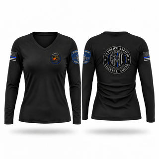 Womens Long Sleeve Vneck Shirt, Federal Police, Police, Teamtime, Team time, sublimation, custom sports apparel, team uniforms, spirit wear, spiritwear, sports uniforms, custom shirts, team store, custom team store, fundraiser sports, apparel fundraiser