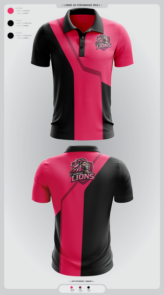 Short Sleeve Performance Polo, Fairfax Lions, Men's Soccer, Teamtime, Team time, sublimation, custom sports apparel, team uniforms, spirit wear, spiritwear, sports uniforms, custom shirts, team store, custom team store, fundraiser sports, apparel fundraiser