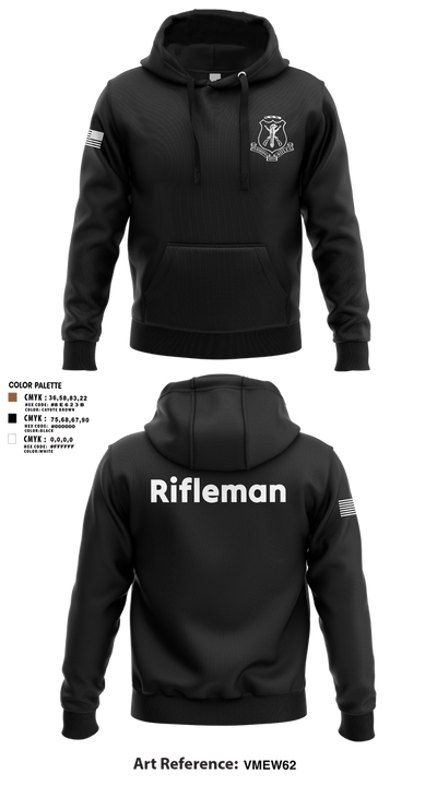 Pershing Rifles 79066987 Hoodie - 3