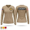 Curry County Sheriff’s Office Women's Long Sleeve V-neck Shirt - 1