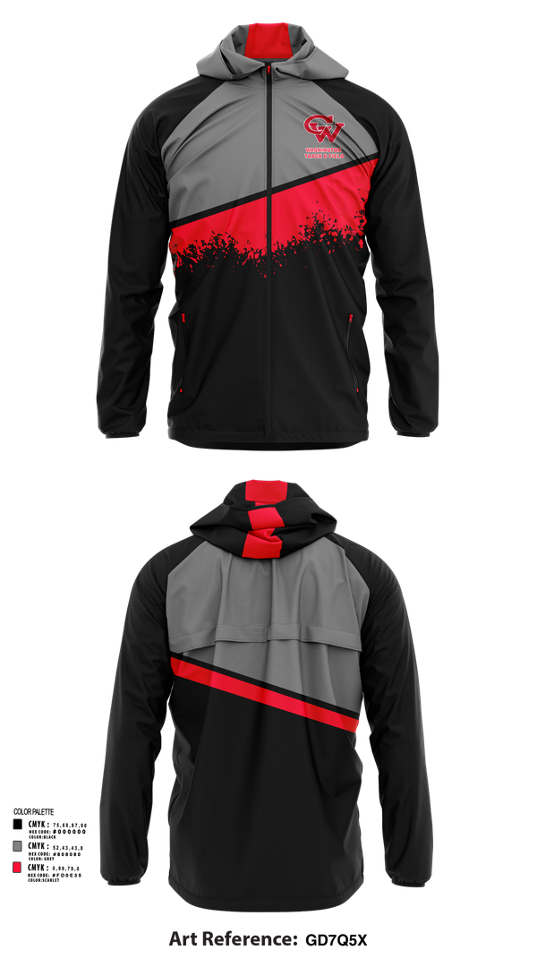 Windbreaker, Washington Track & Field, Track & Field, Teamtime, Team time, sublimation, custom sports apparel, team uniforms, spirit wear, spiritwear, sports uniforms, custom shirts, team store, custom team store, fundraiser sports, apparel fundraiser