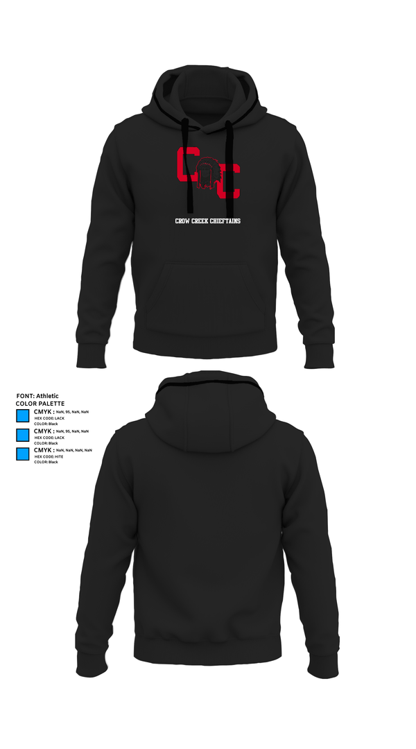 Hoodie, Crow Creek Chieftains, Cross Country, Teamtime, Team time, sublimation, custom sports apparel, team uniforms, spirit wear, spiritwear, sports uniforms, custom shirts, team store, custom team store, fundraiser sports, apparel fundraiser
