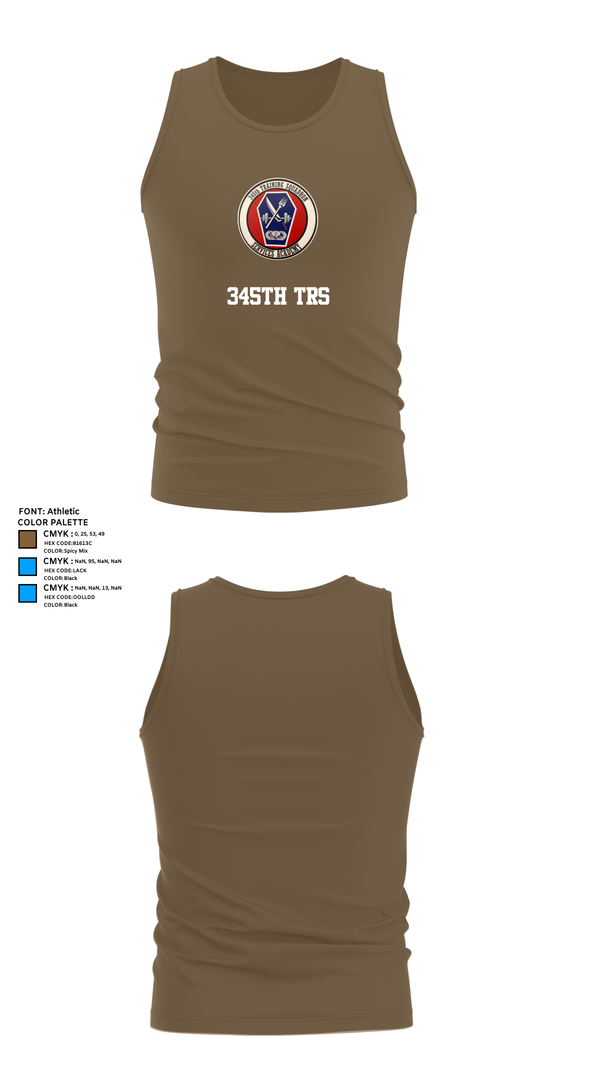 Tank Top, 345th TRS, , Teamtime, Team time, sublimation, custom sports apparel, team uniforms, spirit wear, spiritwear, sports uniforms, custom shirts, team store, custom team store, fundraiser sports, apparel fundraiser