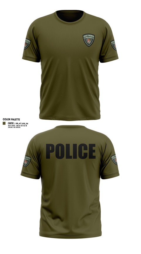 Old School Cotton Feel Shirt, Ohkay Owingeh Police Department, Police, Teamtime, Team time, sublimation, custom sports apparel, team uniforms, spirit wear, spiritwear, sports uniforms, custom shirts, team store, custom team store, fundraiser sports, apparel fundraiser