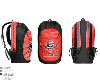 Gear Bag, Oc legends, Baseball, Teamtime, Team time, sublimation, custom sports apparel, team uniforms, spirit wear, spiritwear, sports uniforms, custom shirts, team store, custom team store, fundraiser sports, apparel fundraiser
