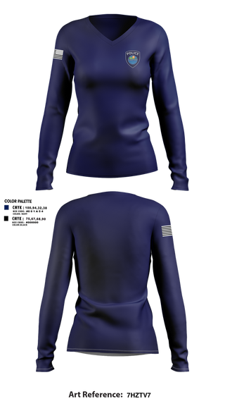 Womens Long Sleeve Vneck Shirt, Lakeville Police Department, , Teamtime, Team time, sublimation, custom sports apparel, team uniforms, spirit wear, spiritwear, sports uniforms, custom shirts, team store, custom team store, fundraiser sports, apparel fundraiser