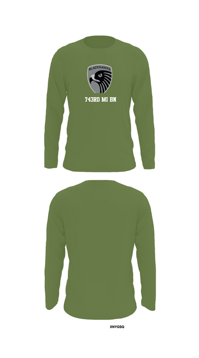 743rd MI BN 75372037 Long Sleeve Performance Shirt 52